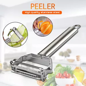 Stainless Steel Potato Peeler Vegetable Grater Fruit Slicer Carrot Cutter Tools - Picture 1 of 14