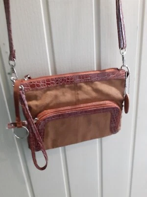 Moira C Designer Brown Leather & Suede Handbag, Shoulder Strap, Zip Close BNWOT  - Image 1 of 4