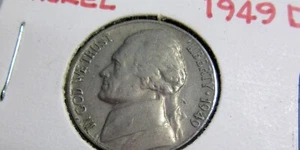 1949 D DENVER Jefferson Nickel US 5 Cent 📸 AS PICTURED📷 - Picture 1 of 3
