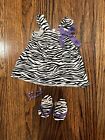 American Girl Doll Safari Sundress Zebra Print Dress Set Retired