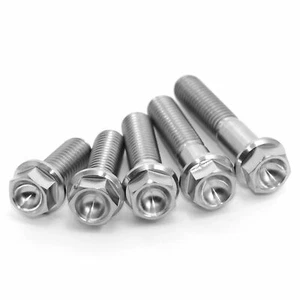 M10 Titanium 10mm-130mm Hex Head Flange Bolt Ti 20 30 35 .. 90 100 110 120 130 - Picture 1 of 23