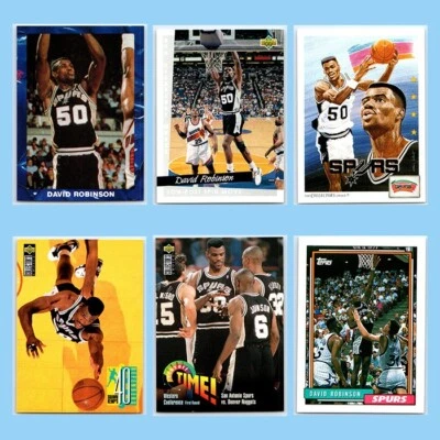 Lote de 6 cartas David Robinson San Antonio Spurs HOF Topps Fleer Hoops Panini - Imagem 1 de 2