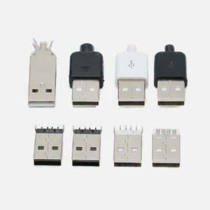 DIY USB 2.0 Plug A Type Male Patch/Welding Wire/Wiring/Plug-in Type 4 Pin Socket - Picture 1 of 18