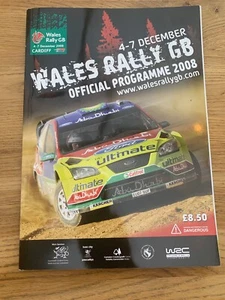 2008 WRC Wales Rally of Great Britain GB Official Programme - Picture 1 of 5