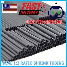 130Pcs Heat Shrink Tubing Insulation Shrinkable Tube 2:1 Wire Cable Sleeve Kit