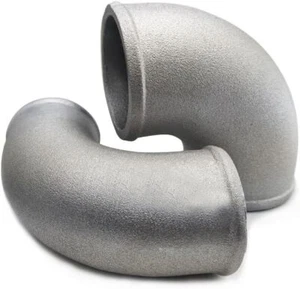 1PC Car 2874 3" O.D. 90 Degree Aluminum Elbow Aluminum Silver - Picture 1 of 3