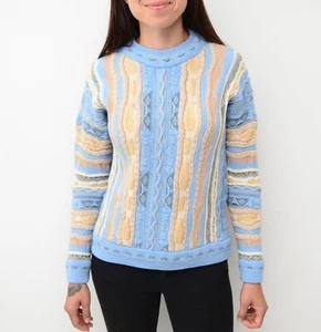 Womens Coogi Australia Multicolor Sweater Rainbow Sweatshirt Jumper Size ~S-M - Picture 1 of 5
