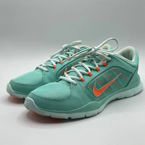 Nike Flex Trainer 4 Women's Running Athletic Teal/Orange Size 8.5 643083-302 - Picture 1 of 15