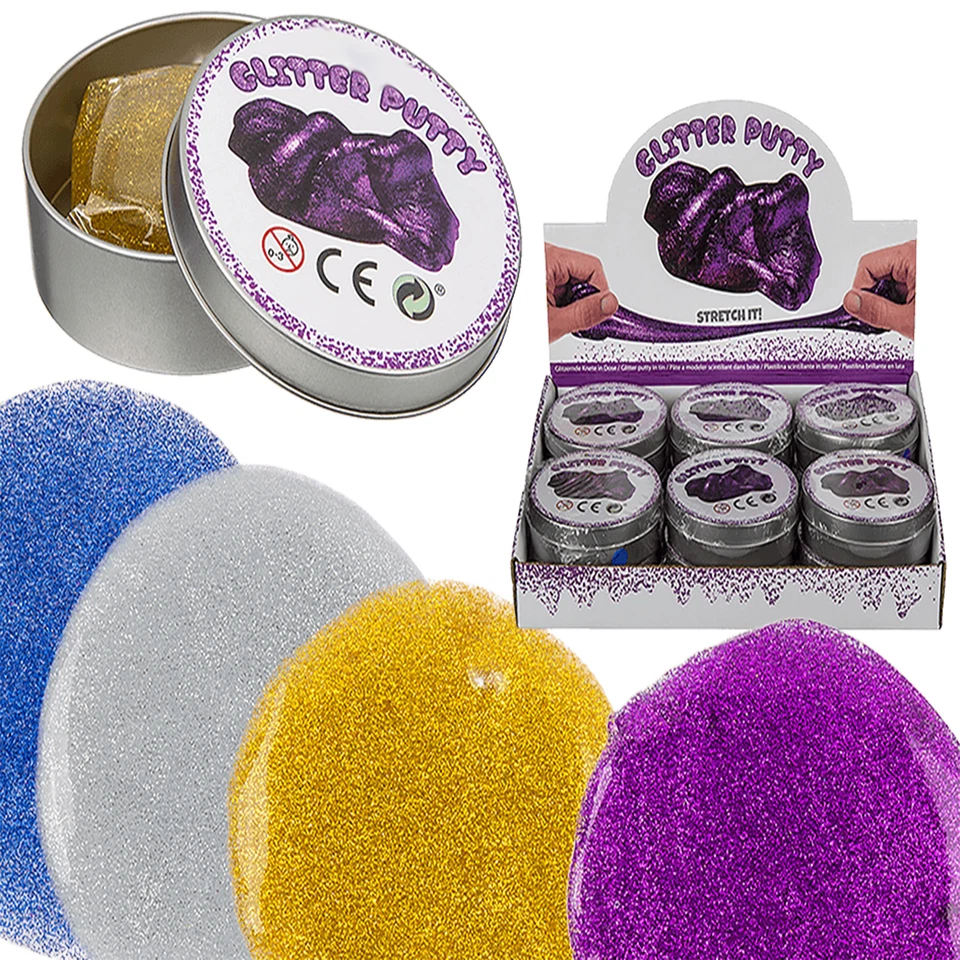 OOTB magische Knete Glitzer Glitter Putty Flummi intelligente Wunderknete Farbwahl