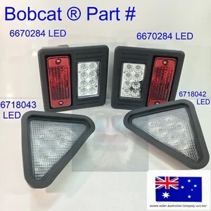 fits Bobcat cabin cab LED Front HEADLIGHT rear door TAIL LIGHT T250 T300 T320 - Picture 1 of 12