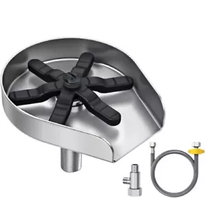 Glass Rinser for Kitchen Sink - Brush Nickel, 304 Stainless Steel Cup Washer - Picture 1 of 2