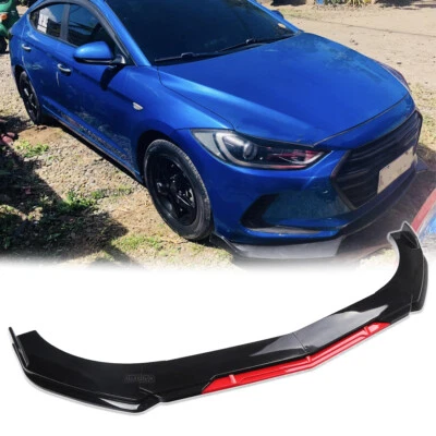 Car Front Bumper Lip Spoiler Splitter Chin Body Kit For Hyundai Elantra SE Sedan - Image 1 of 4