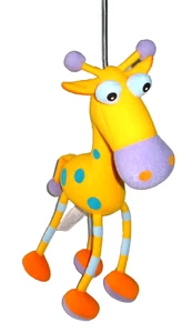 Hüpf Baby Giraffe Deckenmobile auf Feder - Federtier. Giraffenmobil. - Bild 1 von 5