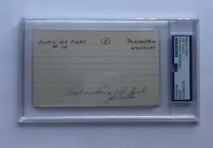 Tough Joe Fulks Signed Autograph Index Card Cut HOF Early Basketball Star PSA - Picture 1 of 2