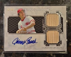 2014 Topps Museum Johnny Bench Signature Swatches Dual Relic Bat Autogramm SP /99 - Bild 1 von 3