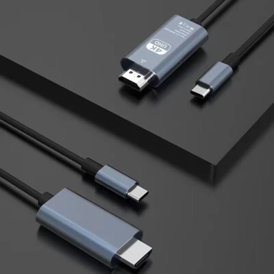 USB C to HDMI Cable 4K 60Hz Type C to HDMI 2.0 Adapter for XPS/Galaxy/iPhone 15 - Image 1 of 4