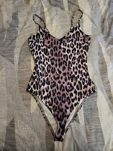 River Island Leopard Print Body Top Size Small NEW With Tags - Picture 1 of 6