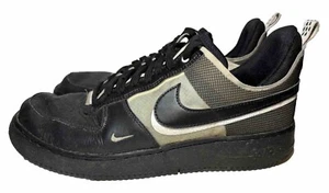 Nike Air Force 1 React Low Sneakers Athletic Shoes Men Size 9.5 Black White Gray - Picture 1 of 8