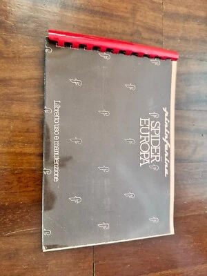 Libro Uso e Manutenzione Pininfarina Spider Europa - Immagine 1 di 2