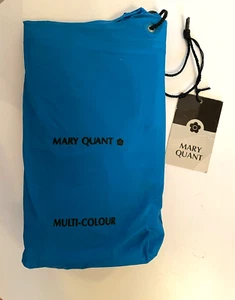 Mary Quant Rain Mac Poncho In Pouch Original Label Vintage Retro Oversized 1960S - Picture 1 of 3
