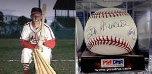 BEAUTIFUL Stan Musial Autographed Baseball PSA/DNA GEM MINT 9.5 9 10 - Picture 1 of 5