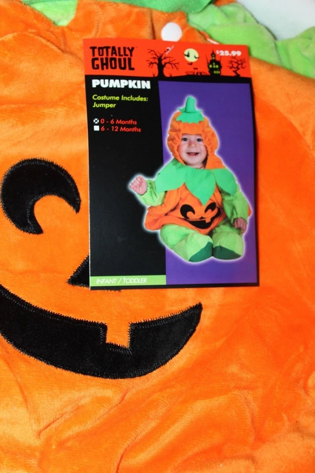 Totally Ghoul  Infant/Toddler Pumpkin Halloween Costume 6-12 Months - Image 1 of 2