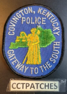 COVINGTON, KENTUCKY POLICE BLACK BORDER SHOULDER PATCH KY - Picture 1 of 2