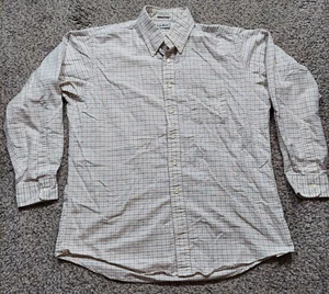 Vintage LL Bean Shirt Men's XL 17-35 Check Long Sleeve Cotton Made in USA - Picture 1 of 6