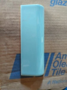 1 pc American Olean Vintage Ceramic Mud Bullnose Tile 2x6" Robins Egg Blue #44 - Picture 1 of 4