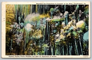 Schweden Gemeinde Pennsylvania Coudersport Eisbergwerk - Eishöhle Postkarte - Bild 1 von 2