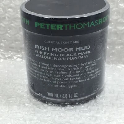 Peter Thomas Roth IRISH MOOR MUD purifying black mask masque 6.8 oz UNSEALED ** - Image 1 of 2