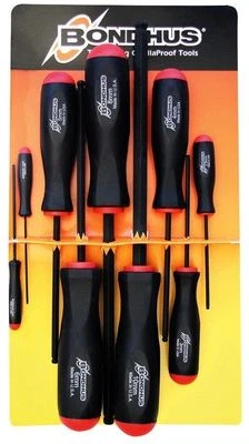Bondhus BSX9M 9 Piece Ball End Hexagon Allen Key Screwdriver Set 1.5-10mm 10699 - Image 1 of 4