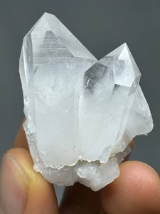 Zwillingsquarz Arkansas natürliche klare Spitze 24,6 g AR USA Kristall L9b - Bild 1 von 12