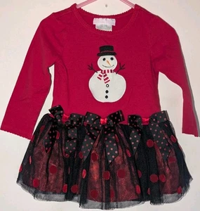 BONNE BABY Toddler Girl's Holiday Dress w/Tutu - Size 18 Mos. - Picture 1 of 6