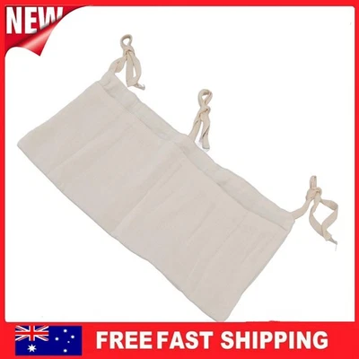 Baby Bed Toy Storage Bag - 2 Pockets Adjustable Strap Hanging Organiser Beige Foto 1 de 4