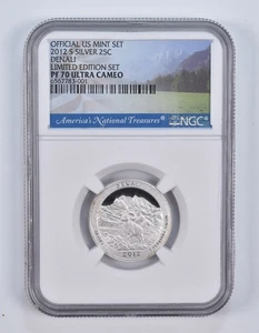 2012-S Silver PF70 ANT Denali Quarter Limited Edition NGC *6910 - Picture 1 of 5