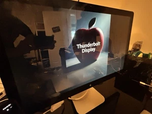 Apple Thunderbolt A1407 27" Widescreen Monitor - Silver - Picture 1 of 5