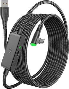 Dwa kable USB-C 5m, szybkie ładowanie, czarna tkanina - INIU - Zdjęcie 1 z 3