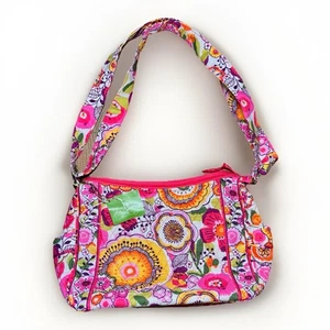 Bolso de Hombro Vera Bradley On The Go Clementine Floral Acolchado Cartera Nuevo con Etiquetas - Imagen 1 de 7