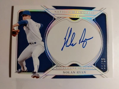 Nolan Ryan 2025 National Treasures Personalizado AUTO Plata SP #11/25 Texas  Foto 1 de 3