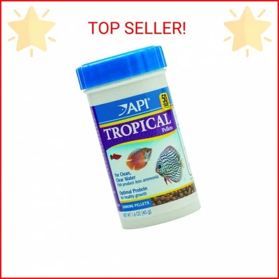 GRÁNULOS TROPICALES API PELLETS PARA HUNDIR ALIMENTOS PARA PECES CONTENEDOR DE 1,6 ONZAS Foto 1 de 2