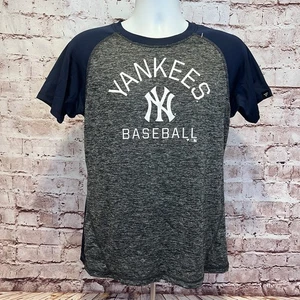 Fanatics Men's Gray Yankees Baseball Short Sleeve Performance Shirt Size Large - Picture 1 of 6