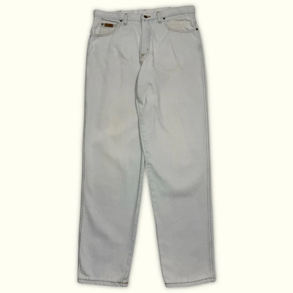 wrangler Vaqueros W34/L34 Blanco Muy bueno Hombres (m404) - Imagen 1 de 4