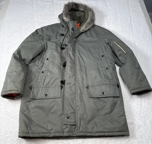 Vintage Military Flying Fur Parka N3-B Jacket Sz 44 Golden Fleece WPL-5344 Japan - Picture 1 of 11