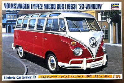 VW Volkswagen Type 2 Micro Bus (1963) '23-window' 1/24 Hasegawa HC-10 21210 - Immagine 1 di 3