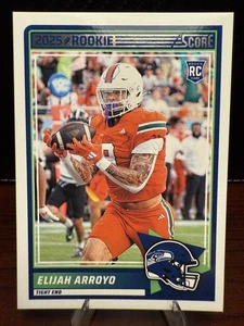 Elijah Arroyo Rookie Card-2025 Panini Score #50 Seattle Seahawks Miami U NFL RC - Picture 1 of 2