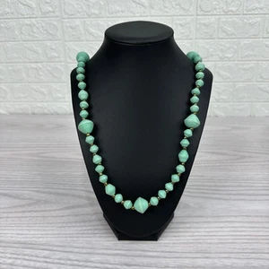 Noonday Collection Fashion Necklace 18" Turquoise-Colored Paper Bead Handcrafted - Picture 1 of 3