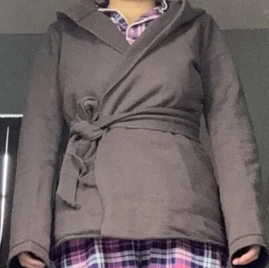 Vintage Lucky Brand Damen große offene Front Hoodie Strickjacke mit Gürtel Vintage Y2K - Bild 1 von 11