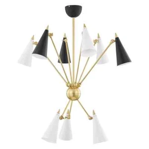 9-Light Italian Mid Century Italian Stilnovo Monumental Italian Sputnik Clarion - Picture 1 of 5
