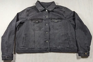Express - Women's - Color: Medium Wash - Denim Jacket - Size 2XL - Picture 1 of 19